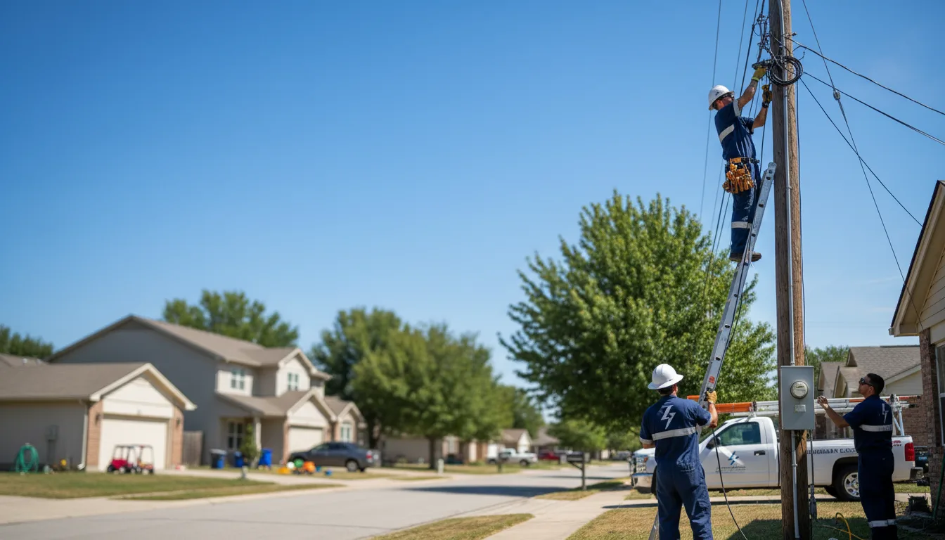 Residential electrician providing installation services in Franksville, WI